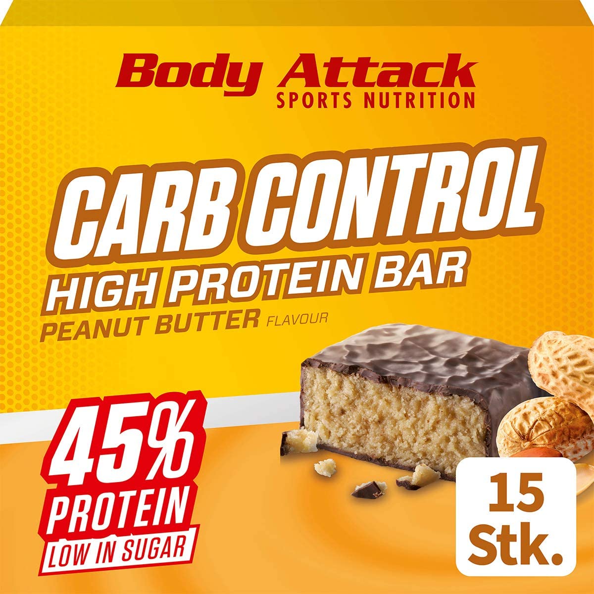 

Протеиновые батончики Body Attack Carb Control-Protein bar 15 шт (4384303613)