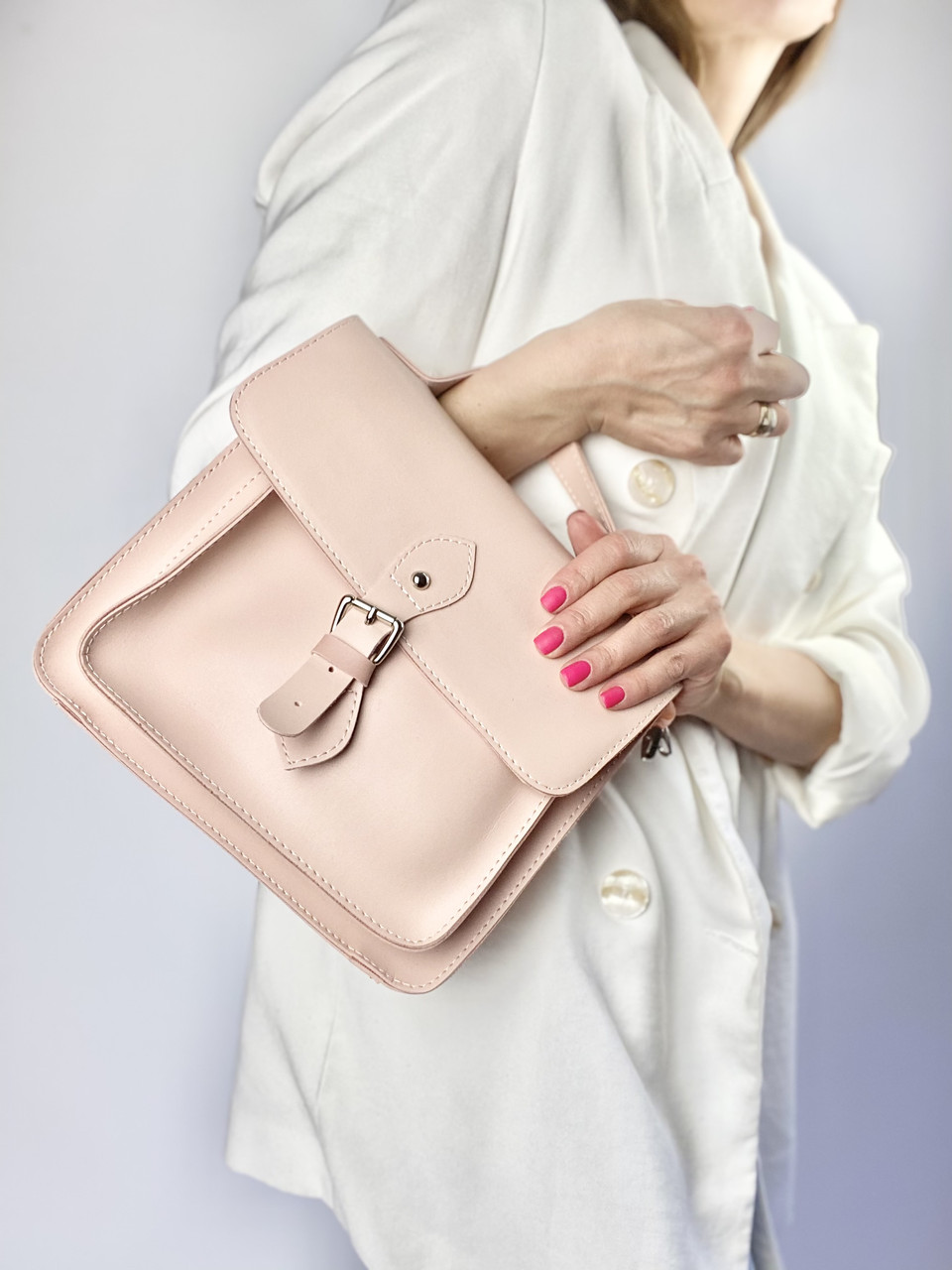 

Розовая женская городская сумка из экокожи CHLDx4