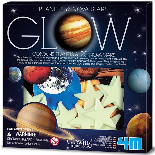 

Игровой набор 4M Светящиеся наклейки Планеты и 20 звезд (00-05635)
