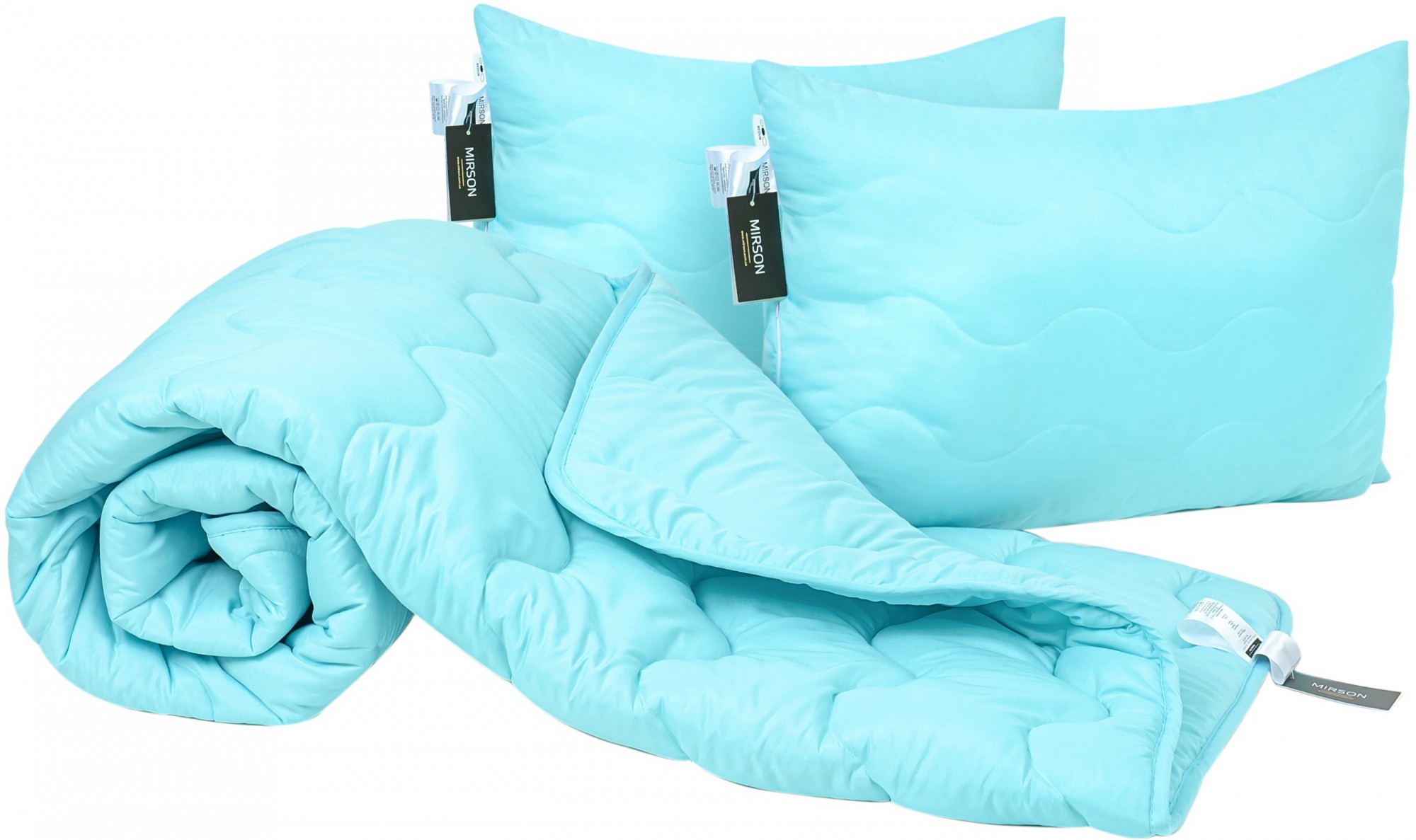 

Набор антиаллергенный MirSon EcoSilk Всесезонный №1662 140x205 см Eco Light Blue Одеяло + подушки 50*70 средние
