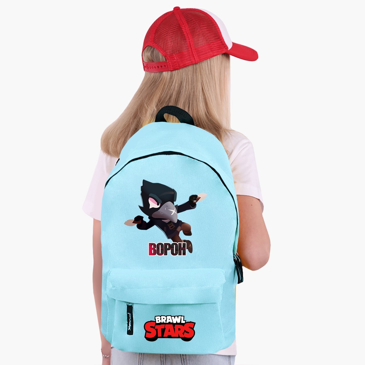 

Рюкзак детский Бравл Старс Ворон (Brawl Stars Crow) (9263-1023) 17 л Голубой