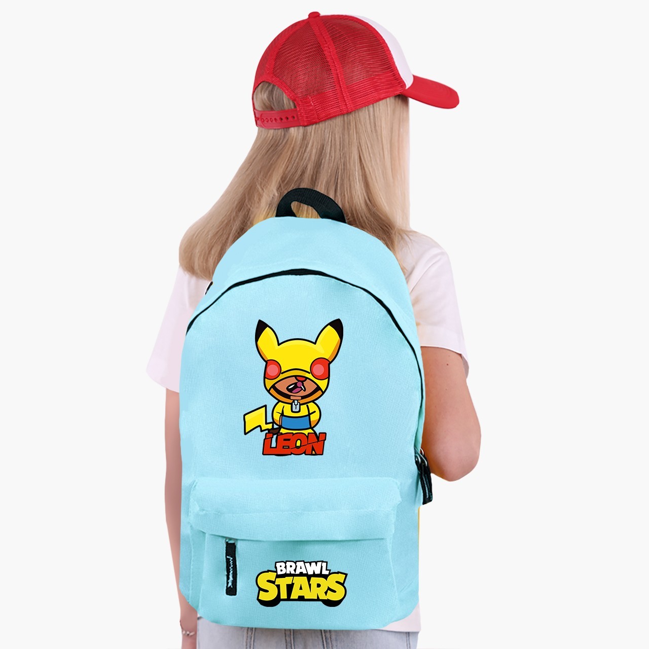 

Рюкзак детский Бравл Старс Леон Пикачу (Brawl Stars Leon Pikachu) (9263-2601) 17 л Голубой
