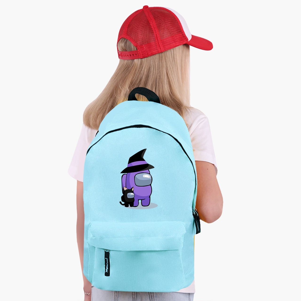 

Рюкзак детский Амонг Ас Фиолетовый (Among Us Violet) (9263-2423) 17 л Голубой