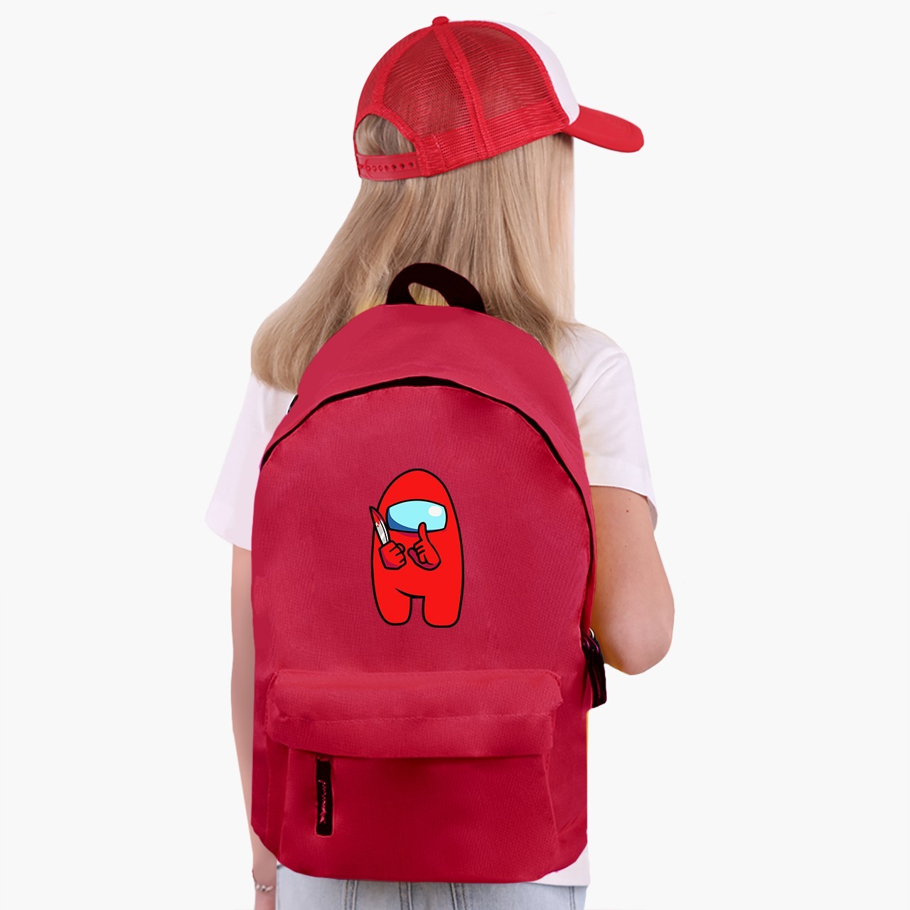

Рюкзак детский Амонг Ас Красный (Among Us Red) (9263-2417) 17 л Красный