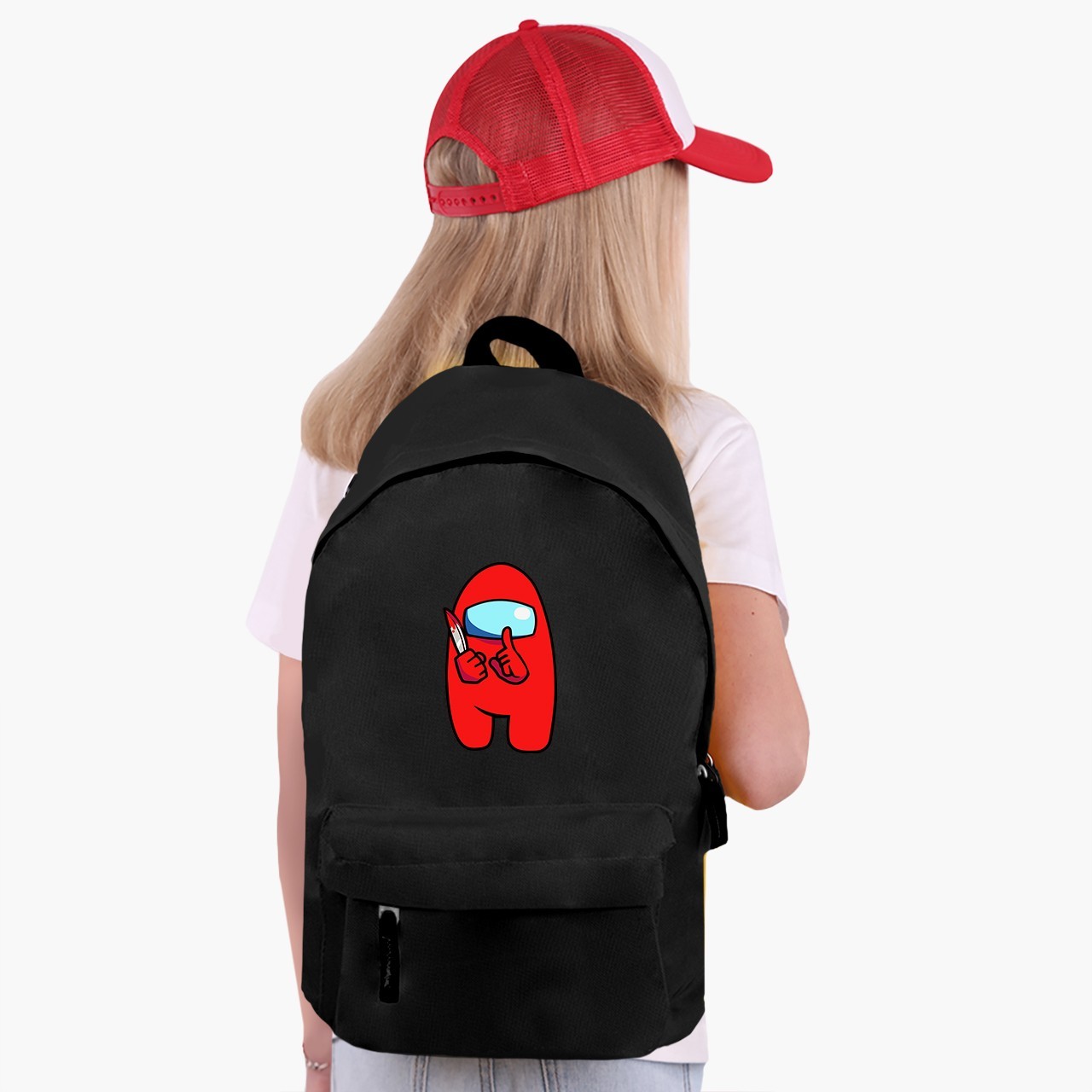 

Рюкзак детский Амонг Ас Красный (Among Us Red) (9263-2417) 17 л Черный
