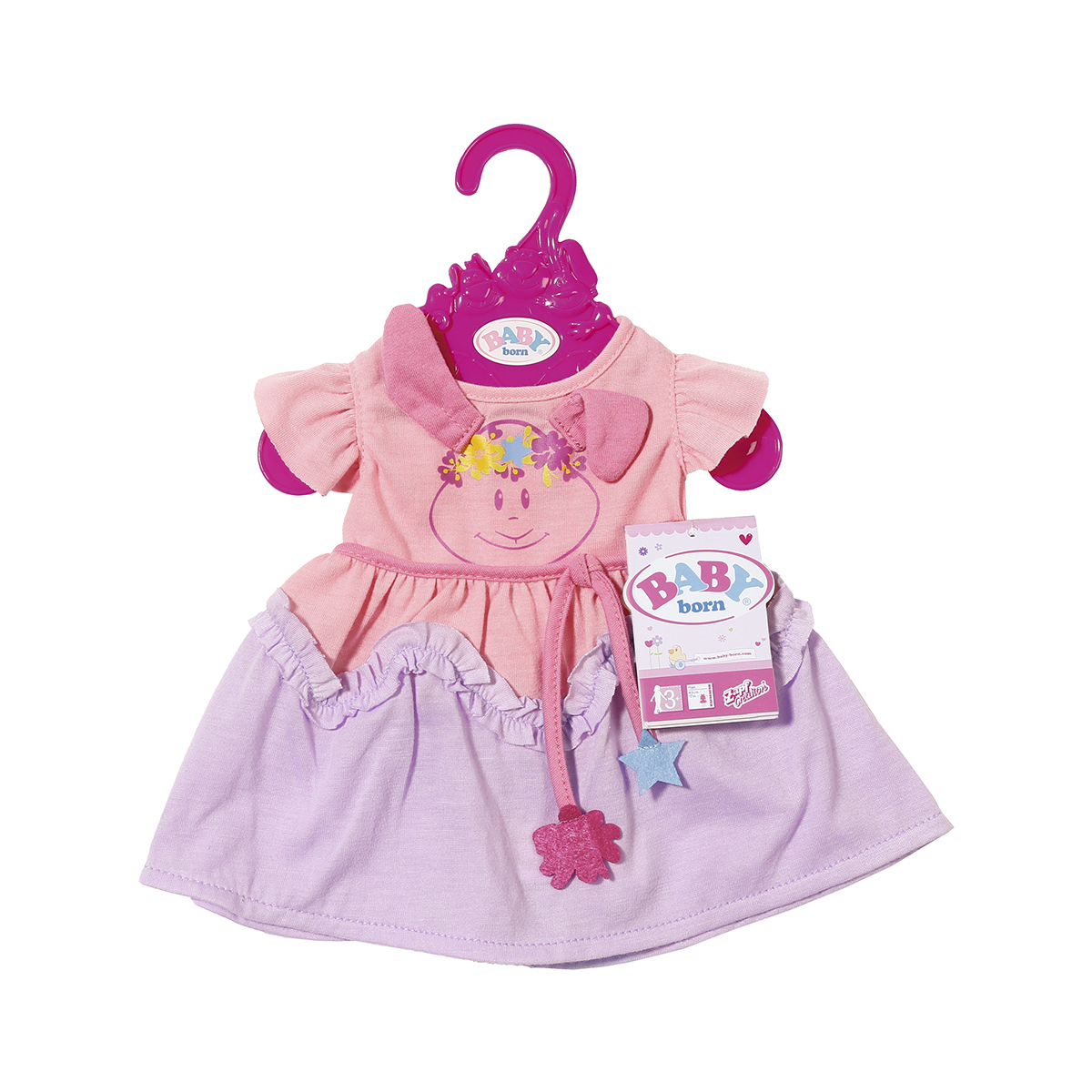 

Одежда для куклы BABY BORN - ПРАЗДНИЧНОЕ ПЛАТЬЕ (с кроликом) 824559-2