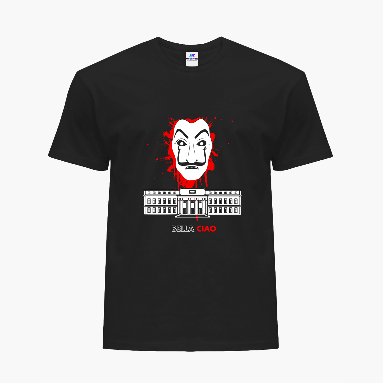 

Футболка женская Бумажный дом (La casa de papel Netflix) (8976-1629-2)  Черная, Футболка женская Бумажный дом (La casa de papel Netflix) (8976-1629-2) M Черная