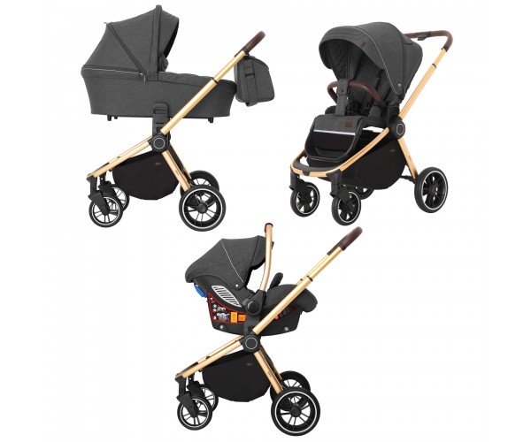 

Коляска универсальная CARRELLO Epica CRL-8511 (3in1), Темно-серая