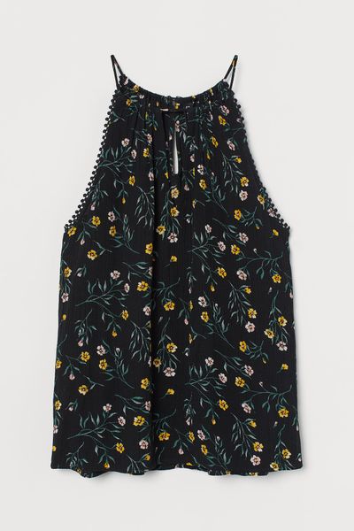 

Топ H&M 34 Черный с разноцветным (1204-295)