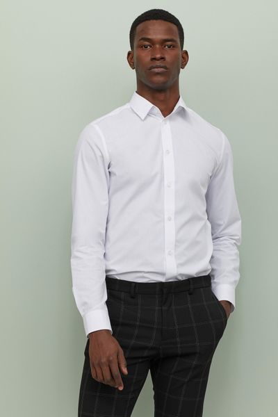 

Рубашка H&M XS белая (1204-414)