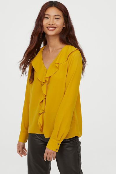 

Блуза H&M 44 Горчичная (1204-287)