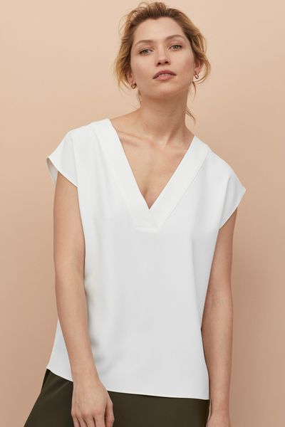 

Блуза H&M М белая (1204-408)