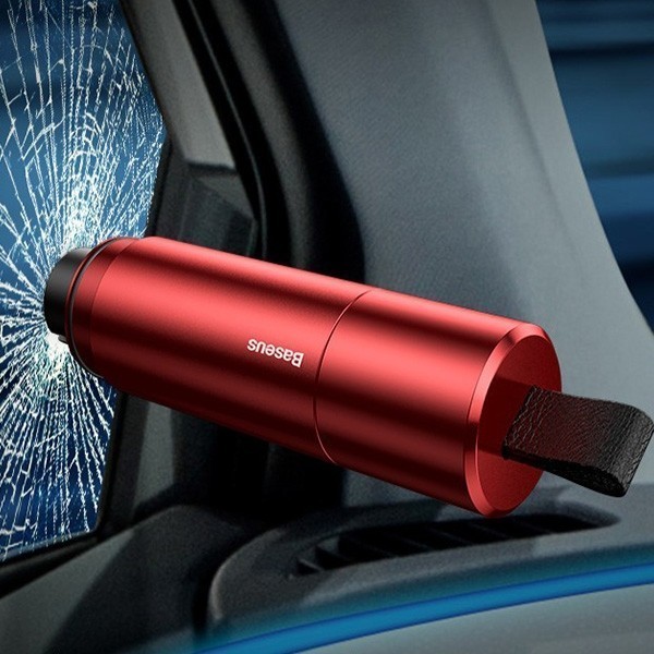 

Автомобильный спасательный молоток Baseus Sharp Tool Red