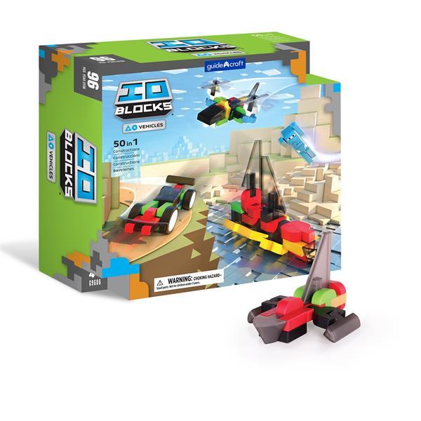 

Конструктор Guidecraft IO Blocks Транспорт с дополненной 3d реальностью, 96 деталей (G9606)