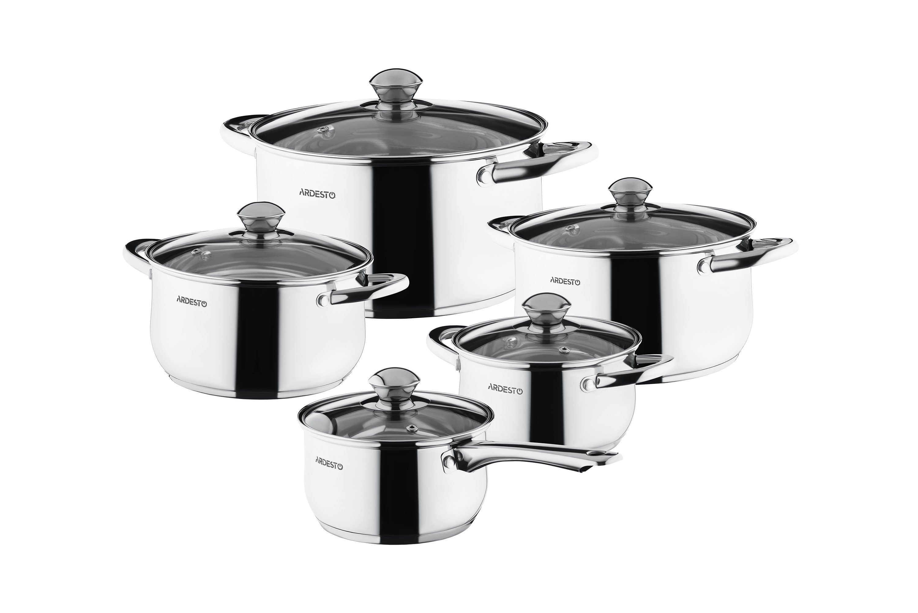 

Набор посуды Ardesto Gemini Gourmet Varese, 10 пред., нержавеющая сталь