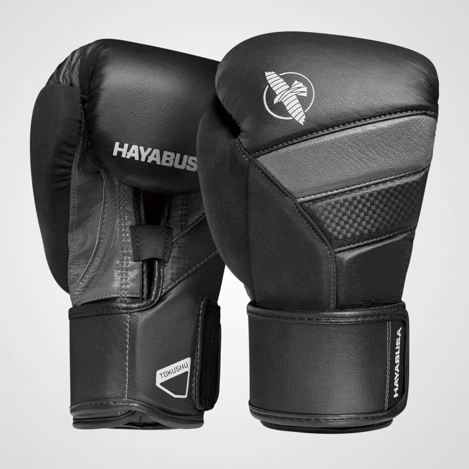 

Перчатки Hayabusa T3 Boxing Gloves 10 унций Черные-серые