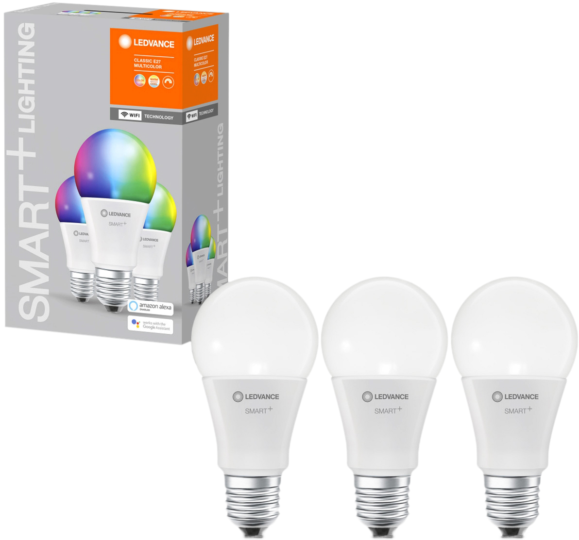 

Набор светодиодных ламп LEDVANCE CLASSIC A60 SMART+ RGBW 9W E27 Dim