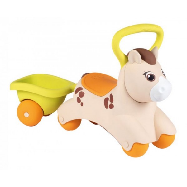 

Детская каталка для малыша "Baby Pony" Пони с прицепом Smoby Toys разноцветная