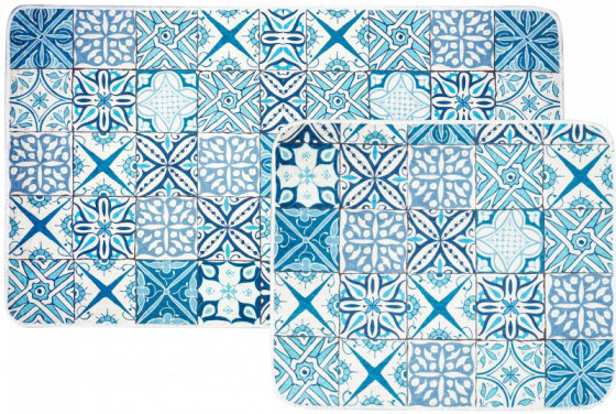 

Набор ковриков Karaca Home Blue Patch Голубой 60 х 100 + 50 х 60 2 шт (svt-2000022268370)