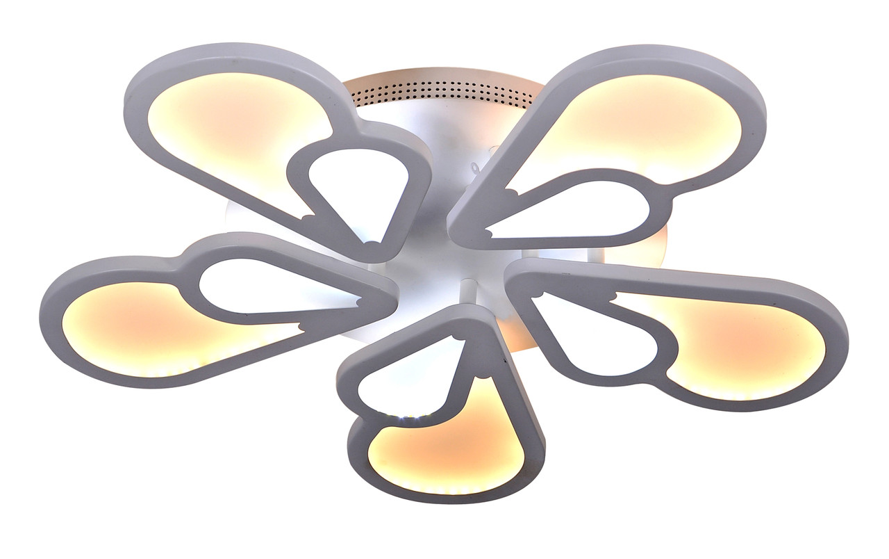 

Современная светодиодная люстра 92w со сменой температуры освещения Levistella LV 755MX10026-5 WH LED