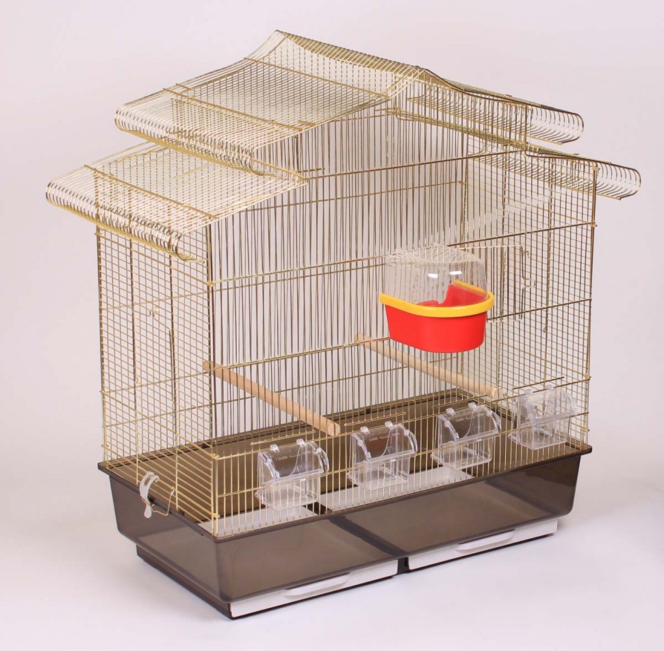 

Клетка для птиц Золотая клетка Victoria золото