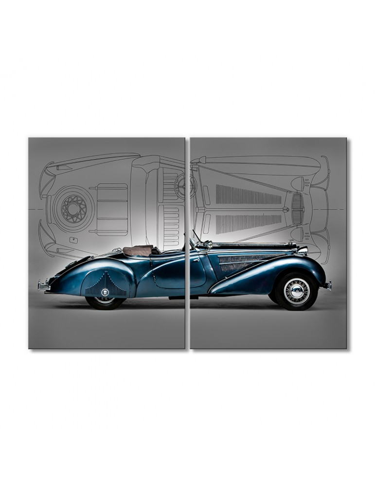 

Модульная картина Artel «1938 Horch 853 Специаль Родстер» 2 модуля 120x180 см