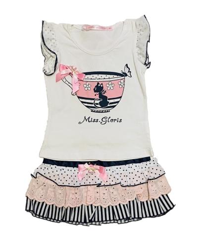 

Комплект (юбка, футболка) Miss Glory S-13001whitebaby 90 см белый