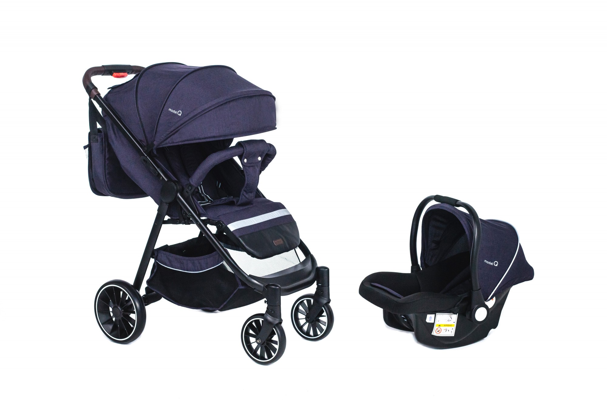 

Прогулочная коляска Bubago Model Q 2 в 1 Purple