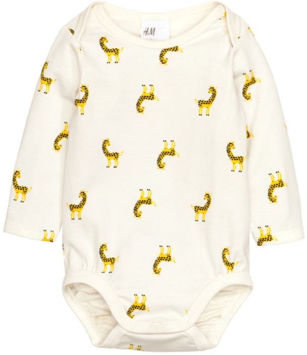 

Боди H&M 0369345 62 см Молочное