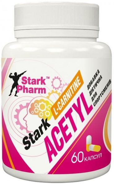 

Ацетил Л-карнитин Stark Pharm Acetyl L-Carnitine 500 mg 60 капсул