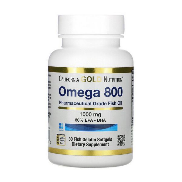 

Омега 3 California Gold Nutrition Omega 800 30 капсул