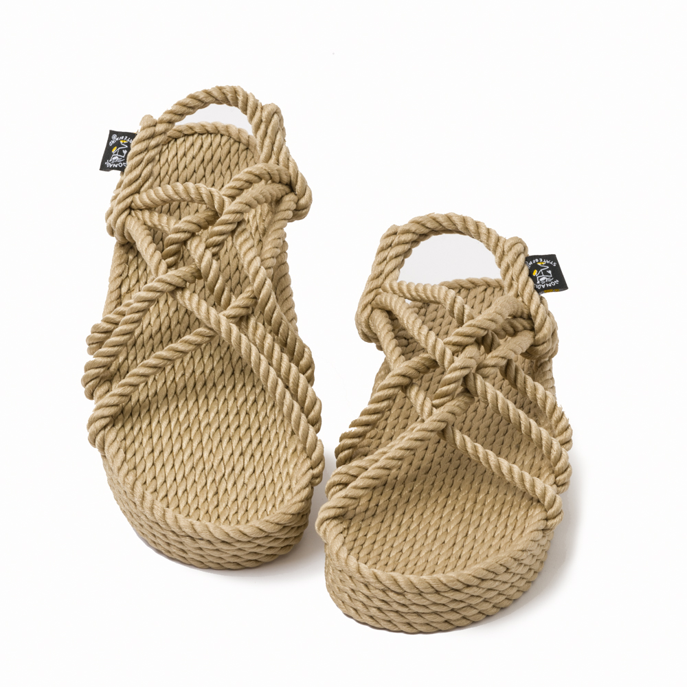 

Плетёные сандали с веревки Nomadic State Of Mind JC double sole 36 Camel