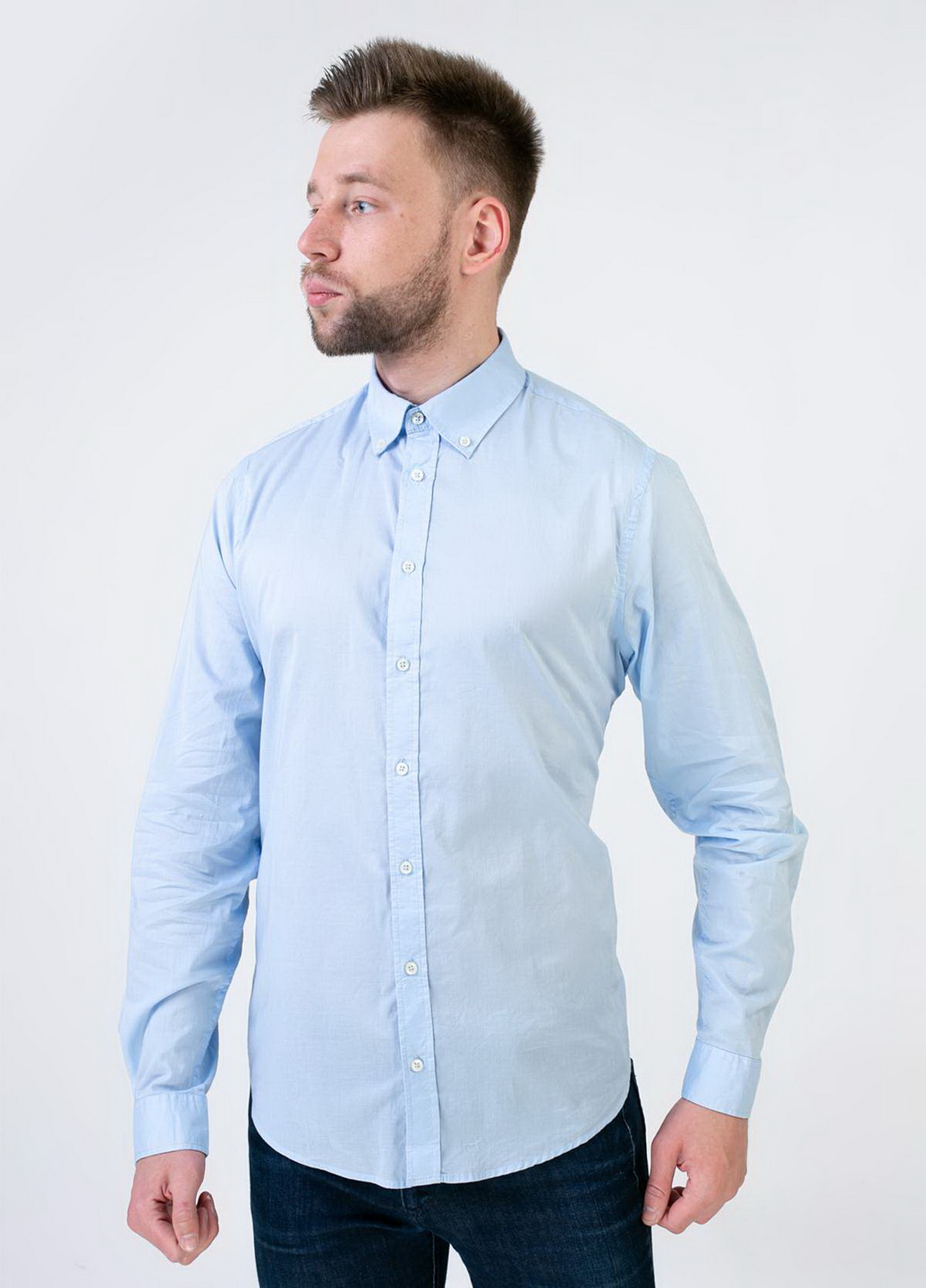 

Рубашка легкая Slim Fit LIVERGY  голубой PM4-10134, Рубашка легкая Slim Fit LIVERGY M голубой PM4-10134