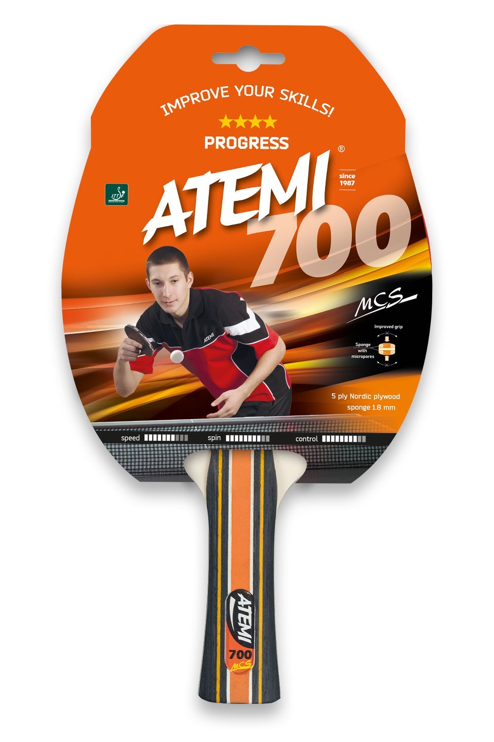 

Ракетка для настольного тенниса Atemi 700 CV (979222355)