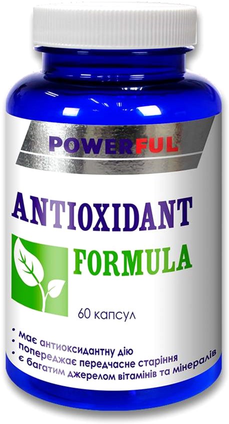 

Антиоксидант Powerful капсулы 1.0 г №60 Банка (Антиоксидант) (4820142435883)