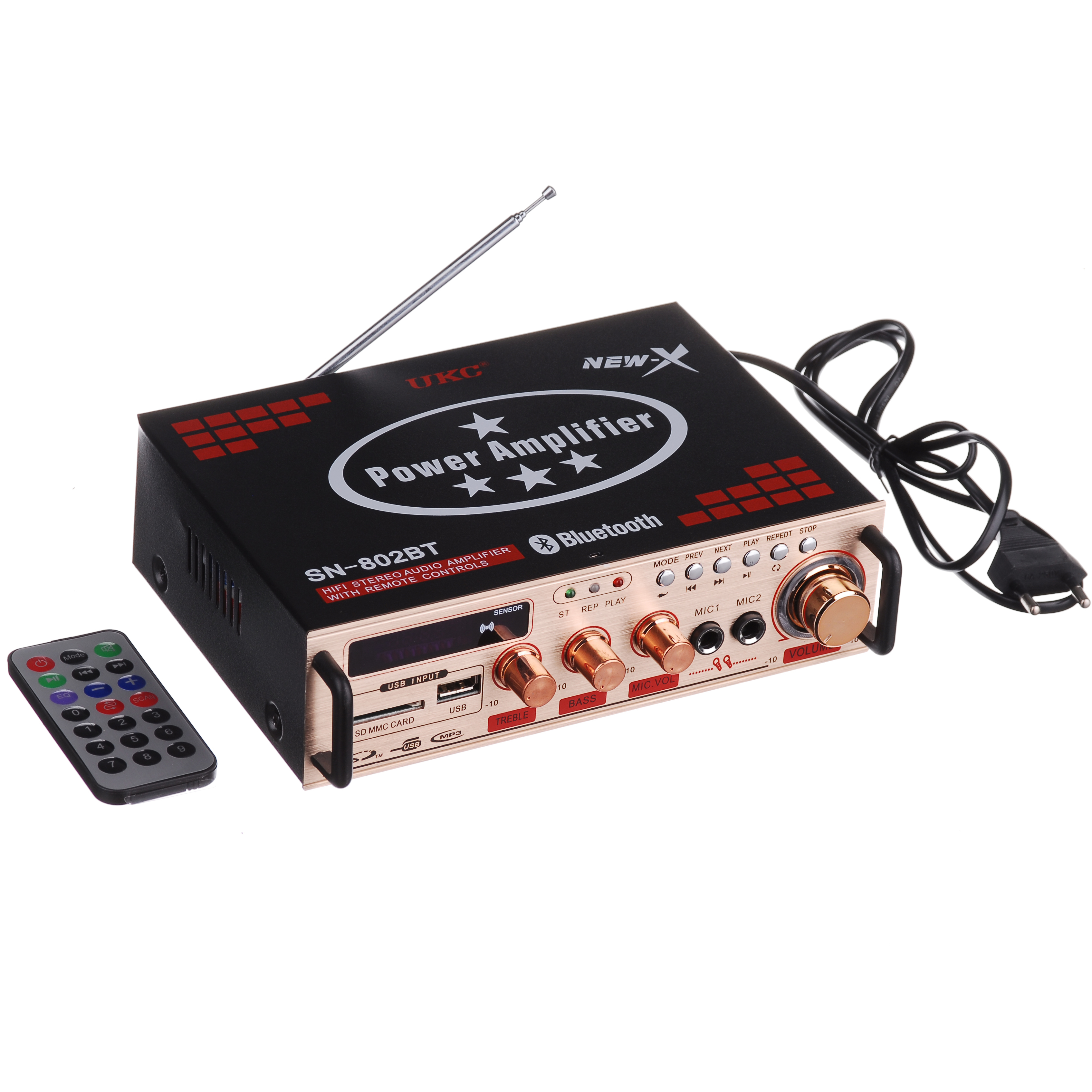 

Усилитель звука UKC (SN 802 BT)