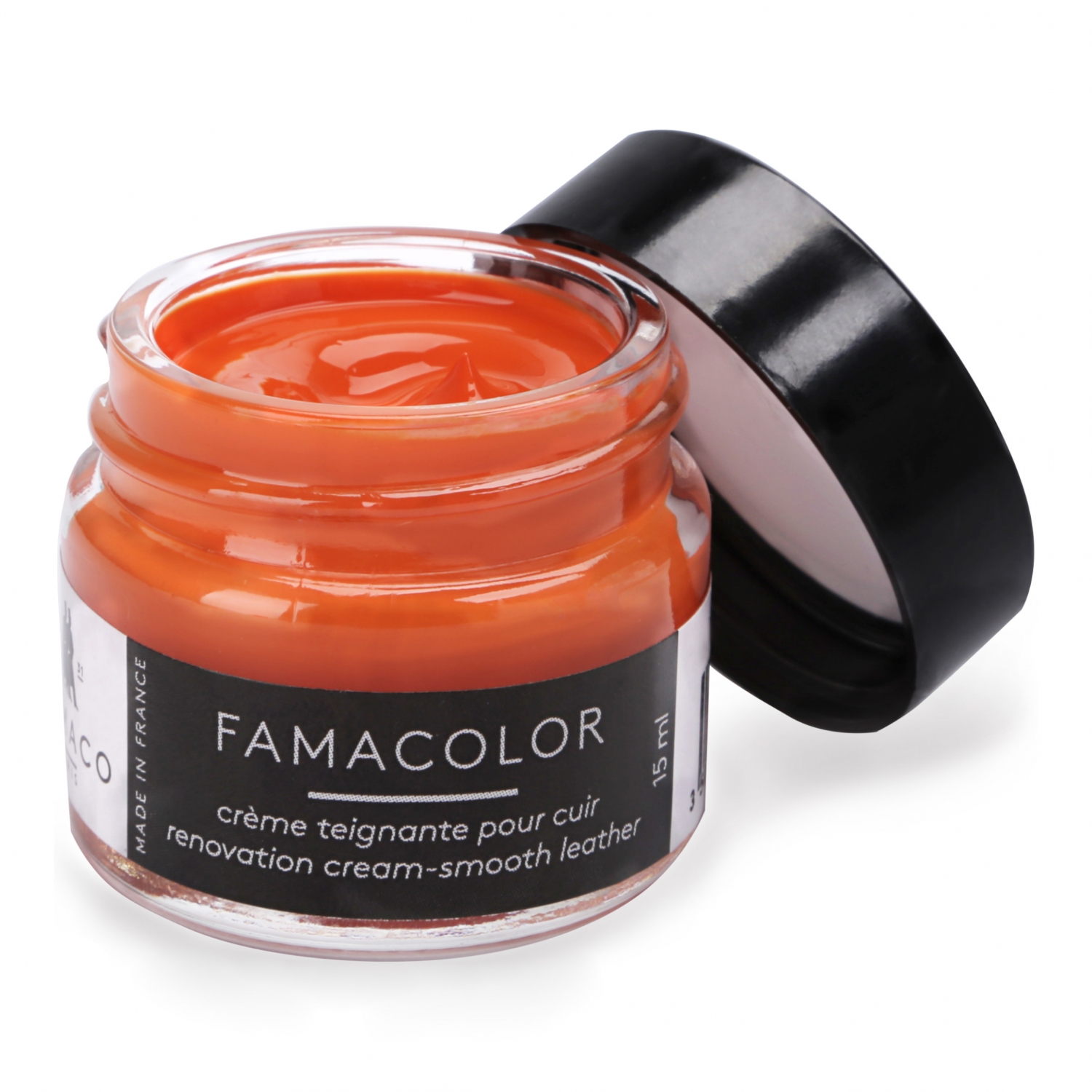 

Оранжевая жидкая кожа для кожаных изделий Famaco Famacolor, 15 мл