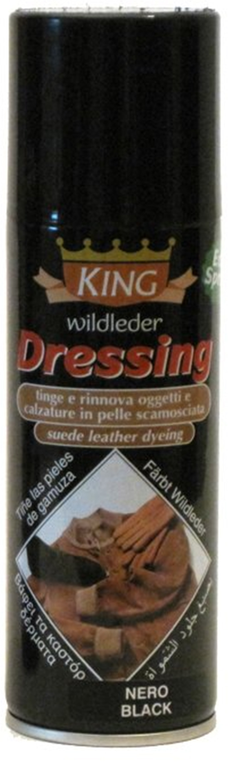 

Краска для замши и нубука цвета мустанг Wilbra King Dressing Spray, 200 мл