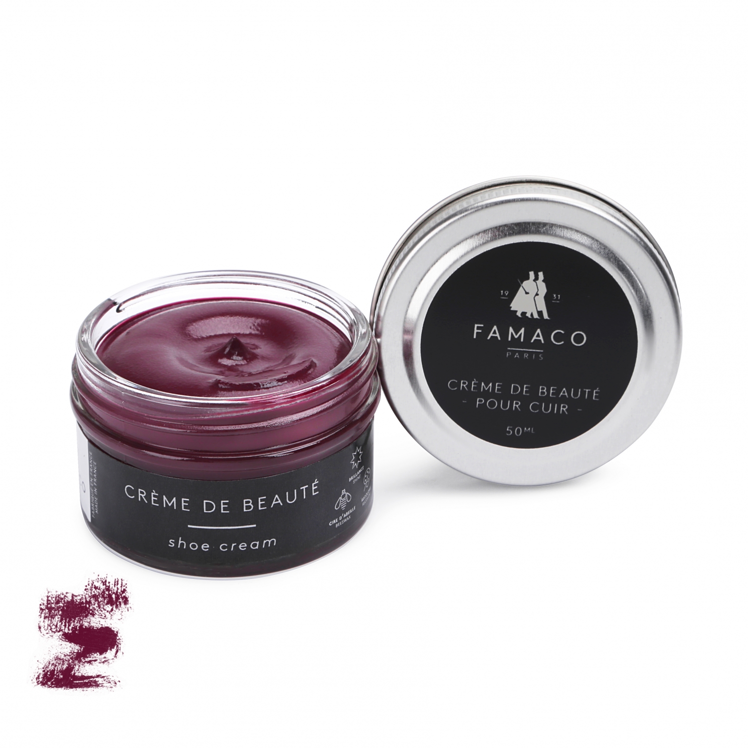 

Крем для обуви бордовый 376 Famaco Creme De Beaute, 50ml