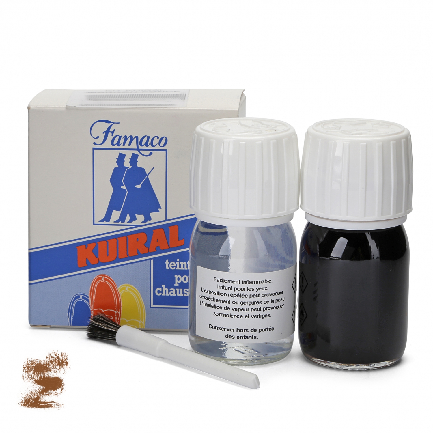 

Краска для кожи светло коричневая Famaco Kit Teinture Liquide, 30 мл.