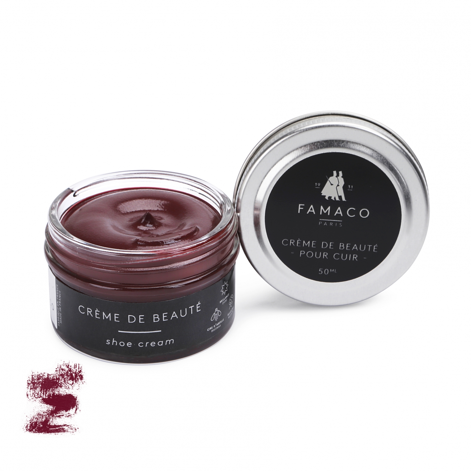 

Крем для обуви бордовый 355 Famaco Creme De Beaute, 50 мл