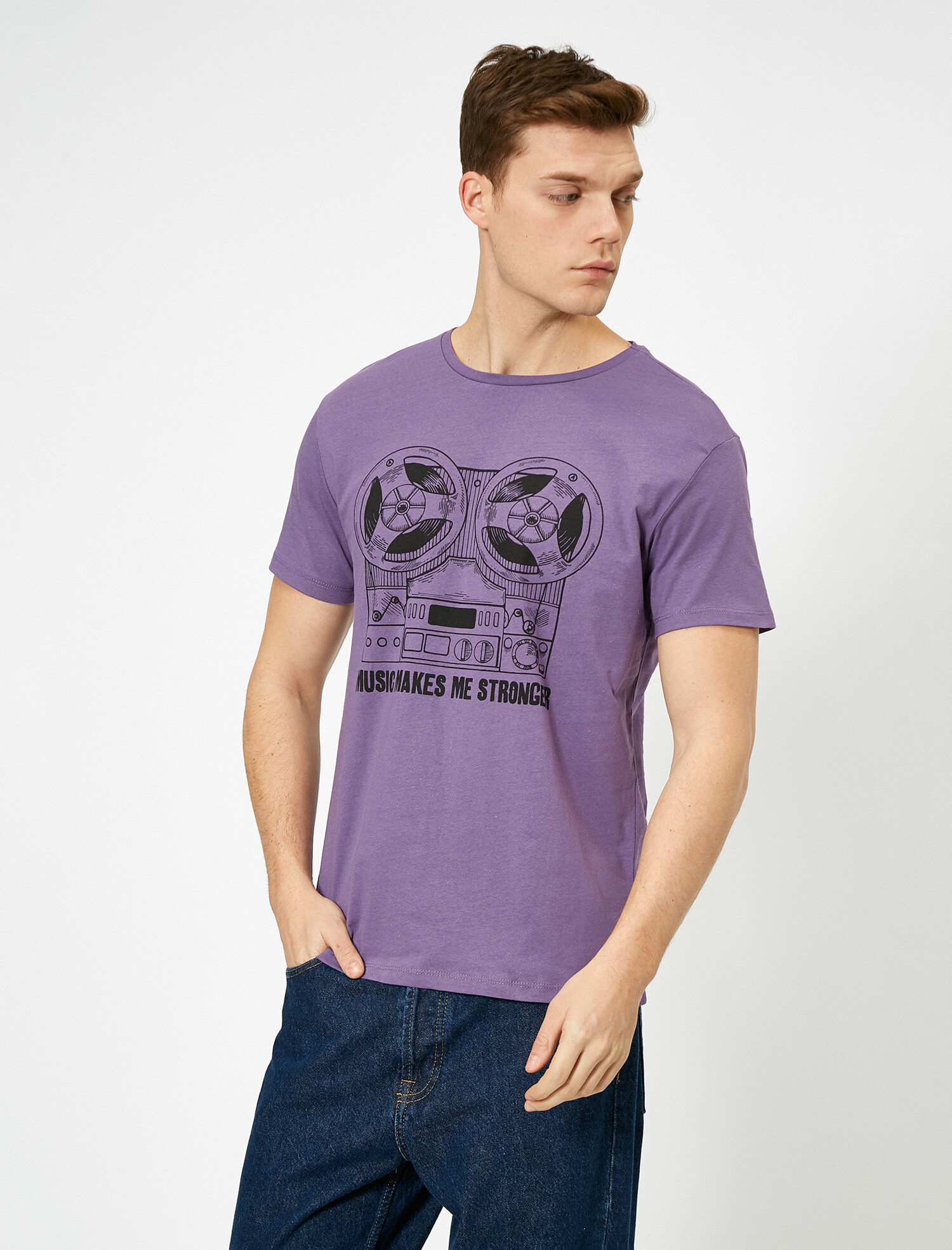 

Футболка Koton 0YAM11810LK-348 S Purple