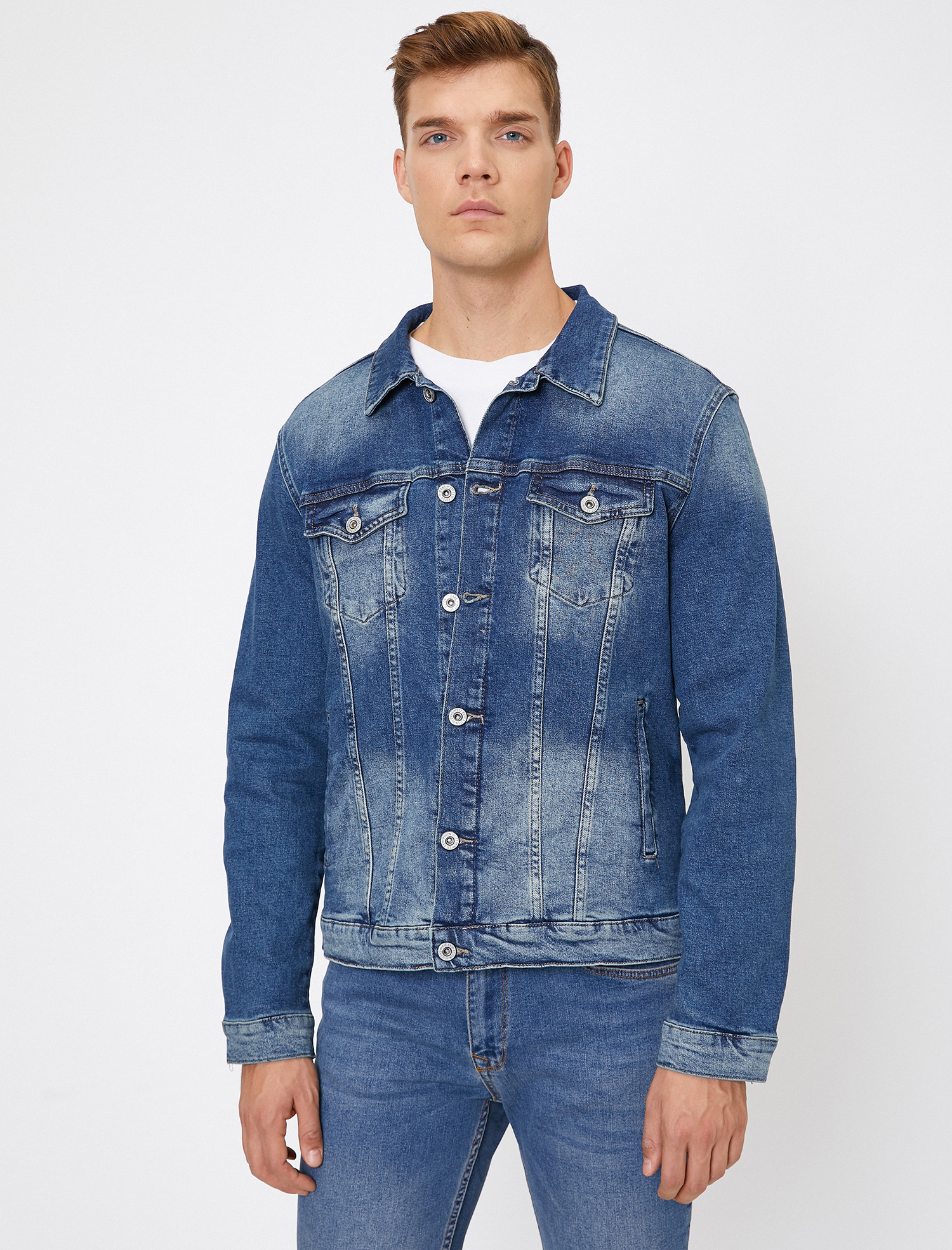 

Джинсовая куртка Koton 0KAM53042LD-740 M Indigo