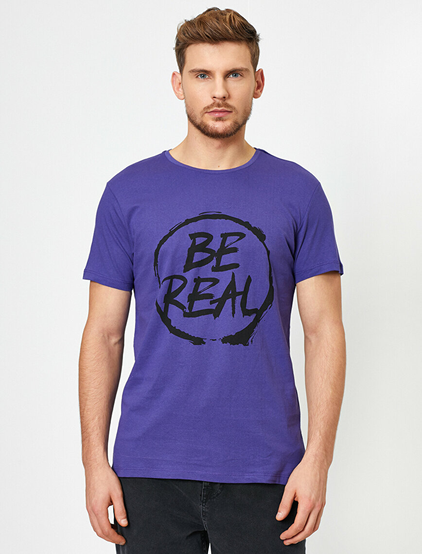 

Футболка Koton 0YAM11780LK-U41 L Purple
