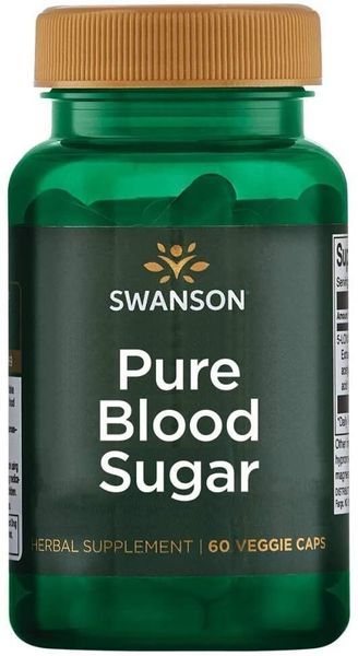 

Контроль уровня сахара в крови, Pure Blood Sugar, Swanson, 60 вегетарианских капсул (SWA-21064)