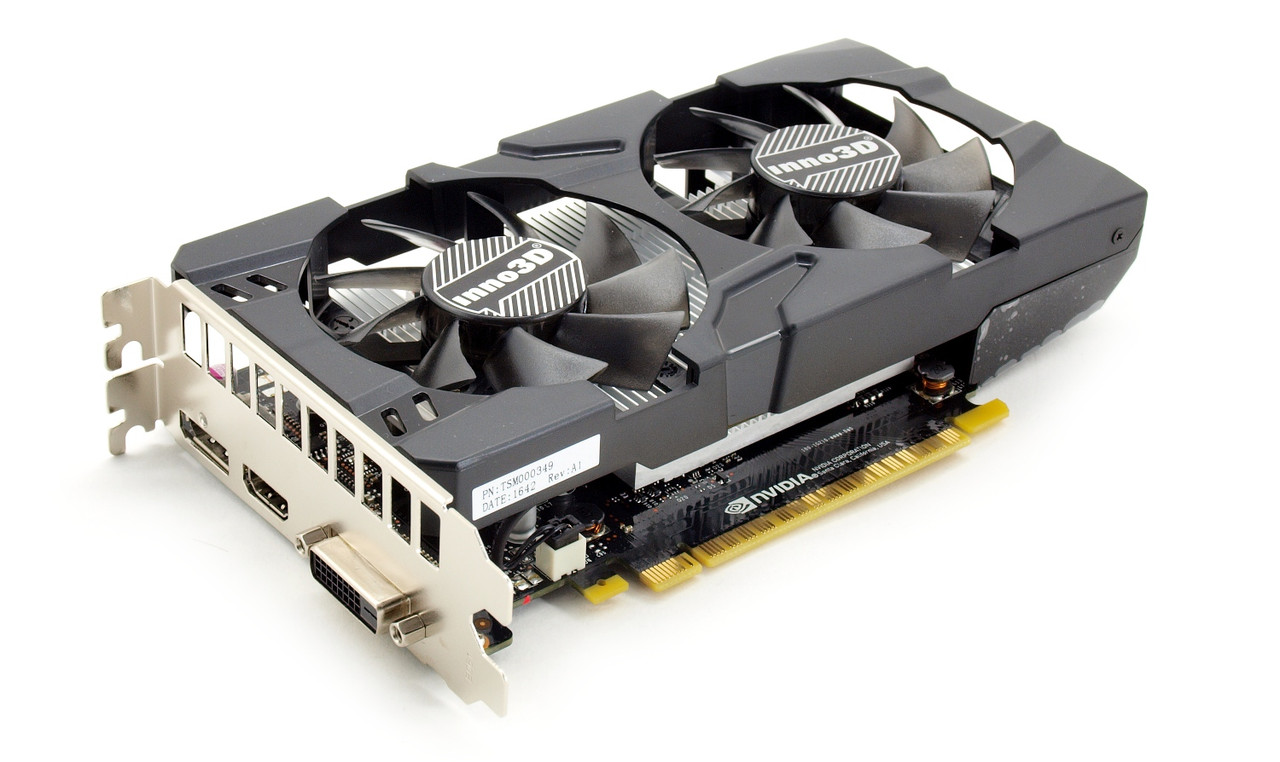 Відеокарта GeForce GTX 1050 Ti 4GB Inno3D Twin X2 (N105T-1DDV-M5CM) Б/В ...