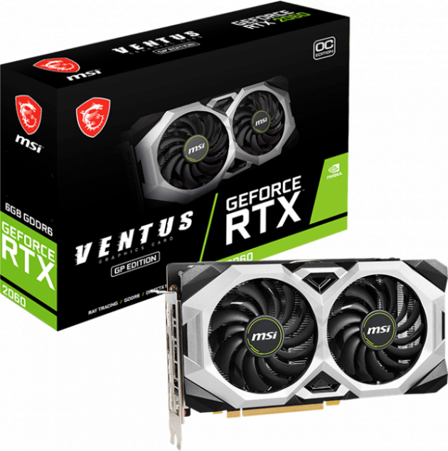 

Відеокарта MSI GeForce RTX2060 6144Mb VENTUS GP OC (RTX 2060 VENTUS GP OC)