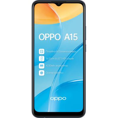 

Мобільний телефон Oppo A15 2/32GB Dynamic Black (OFCPH2185_BLACK_2/32)