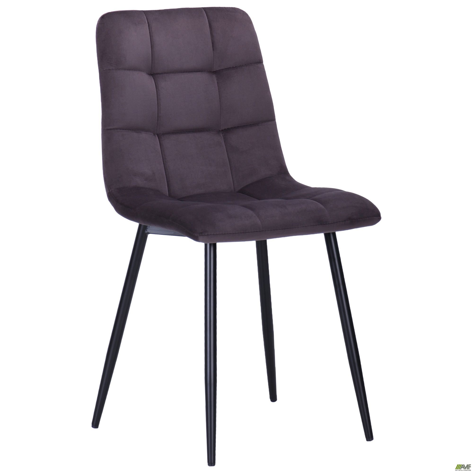 

Стул AMF обеденный Kansas черный/velvet gray 546363
