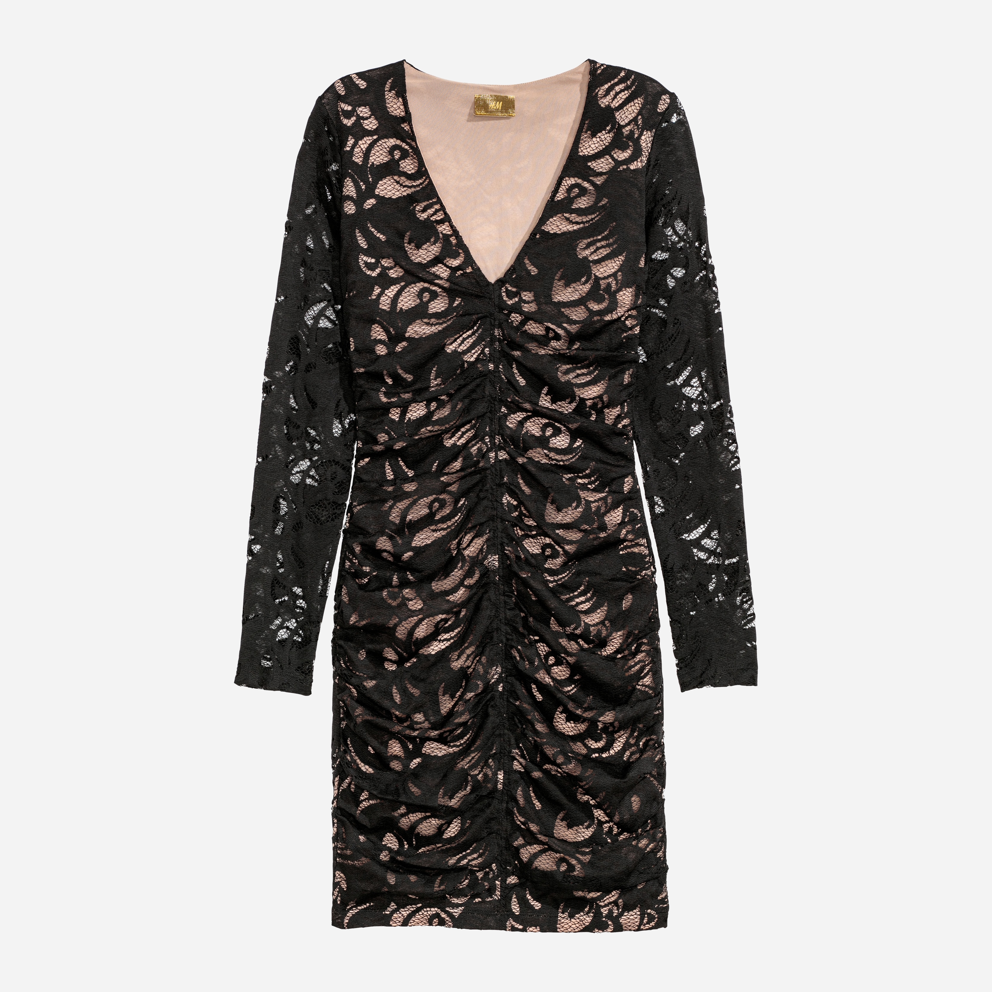 

Платье H&M 5898357-AAXN 36 Черное с бежевым
